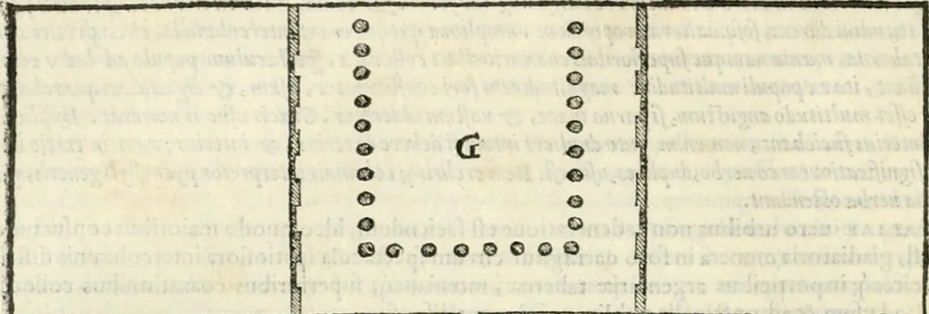 An illustration from M. Vitrvvii Pollionis De architectura libri decem, 1567, leaf 183