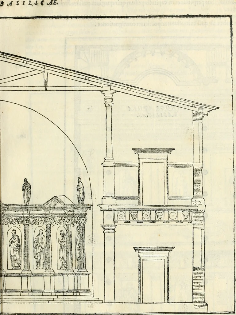 An illustration from M. Vitrvvii Pollionis De architectura libri decem, 1567, leaf 186
