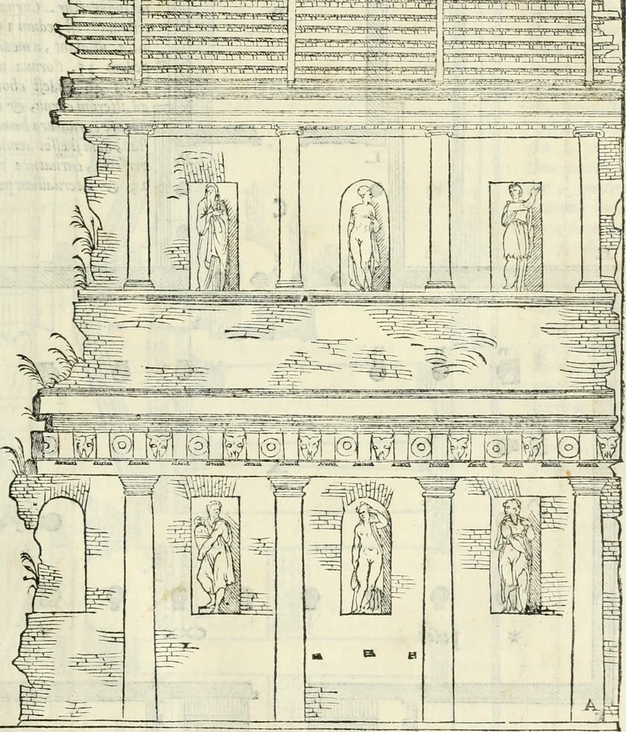 An illustration from M. Vitrvvii Pollionis De architectura libri decem, 1567, leaf 188