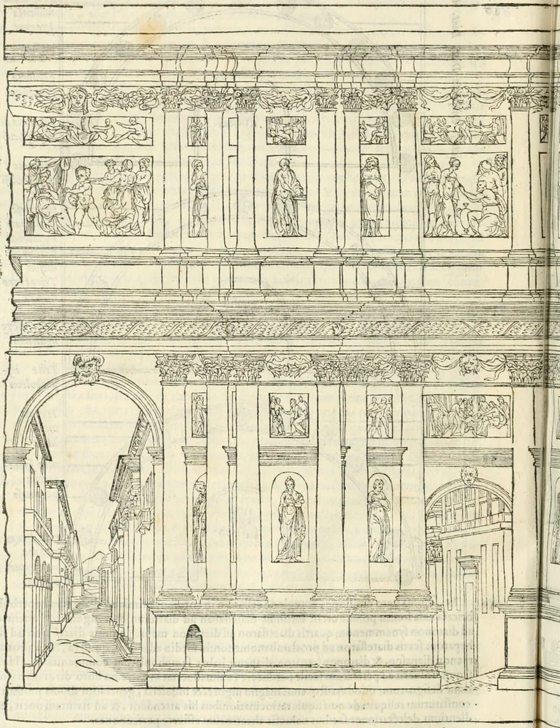An illustration from M. Vitrvvii Pollionis De architectura libri decem, 1567, leaf 209