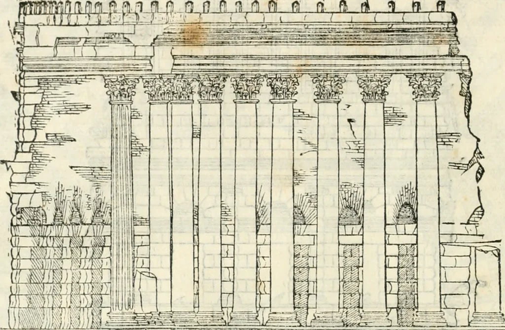 An illustration from M. Vitrvvii Pollionis De architectura libri decem, 1567, leaf 213