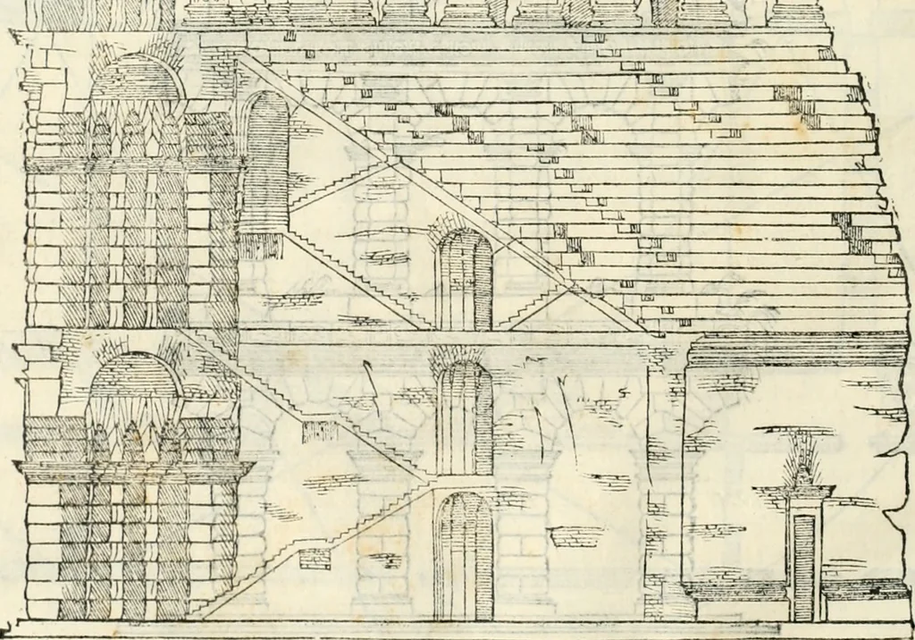 An illustration from M. Vitrvvii Pollionis De architectura libri decem, 1567, leaf 213