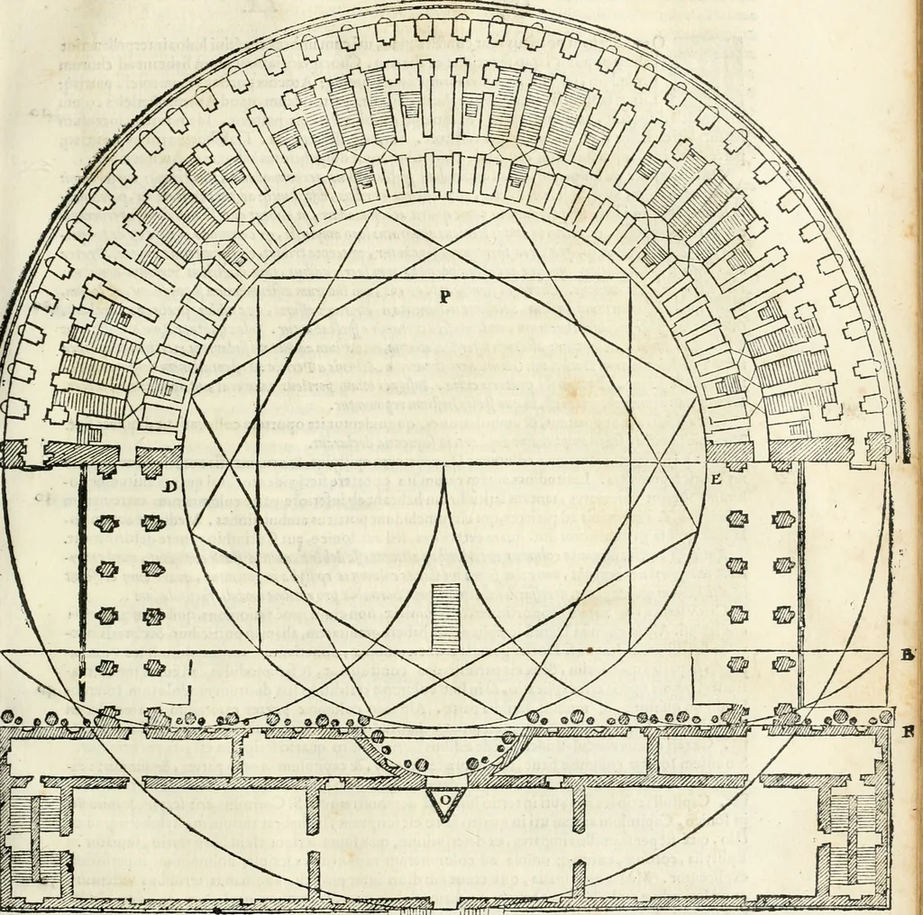 An illustration from M. Vitrvvii Pollionis De architectura libri decem, 1567, leaf 218