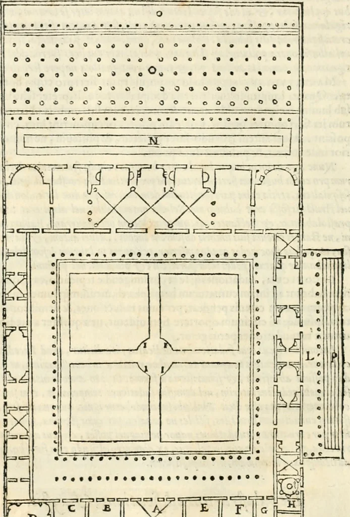 An illustration from M. Vitrvvii Pollionis De architectura libri decem, 1567, leaf 223
