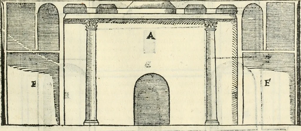 An illustration from M. Vitrvvii Pollionis De architectura libri decem, 1567, leaf 234
