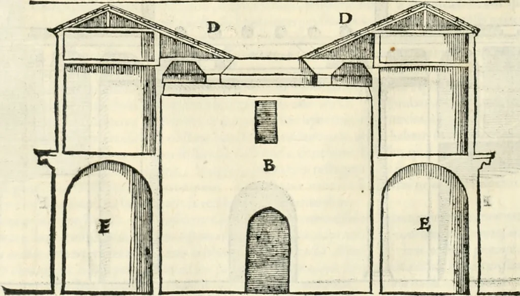 An illustration from M. Vitrvvii Pollionis De architectura libri decem, 1567, leaf 235