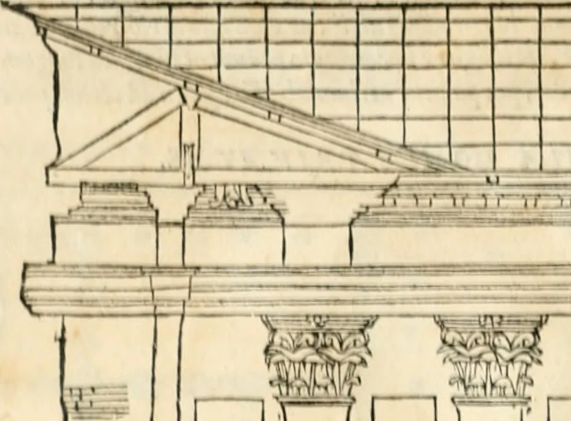 An illustration from M. Vitrvvii Pollionis De architectura libri decem, 1567, leaf 241