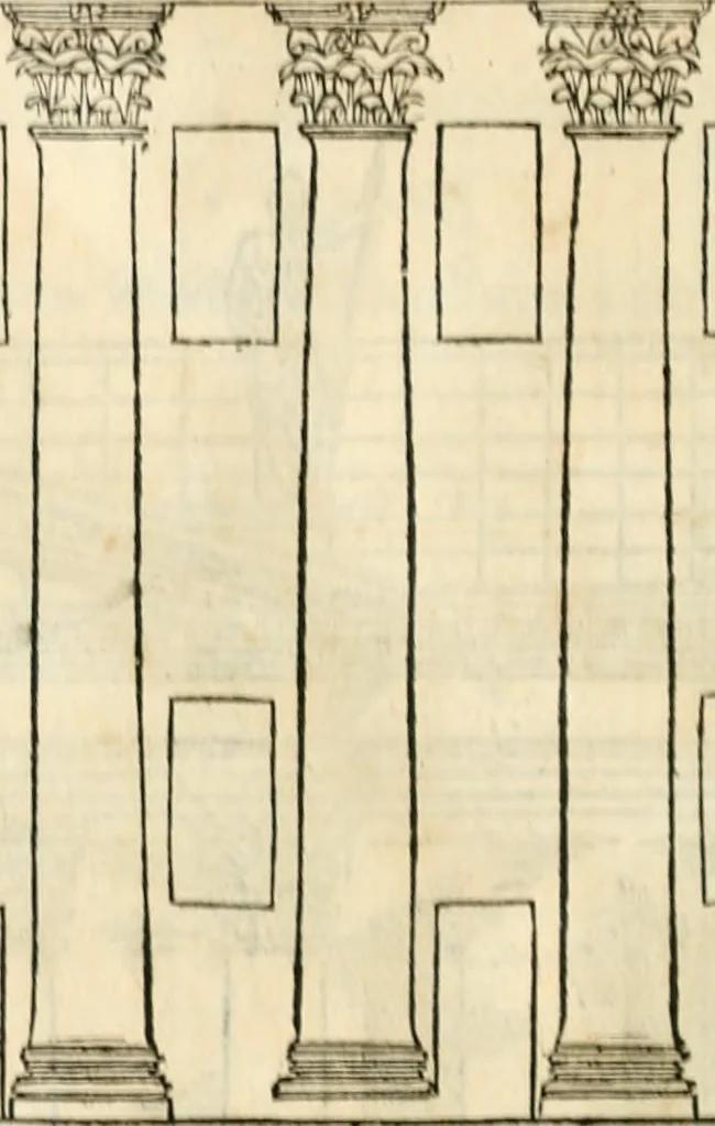 An illustration from M. Vitrvvii Pollionis De architectura libri decem, 1567, leaf 241