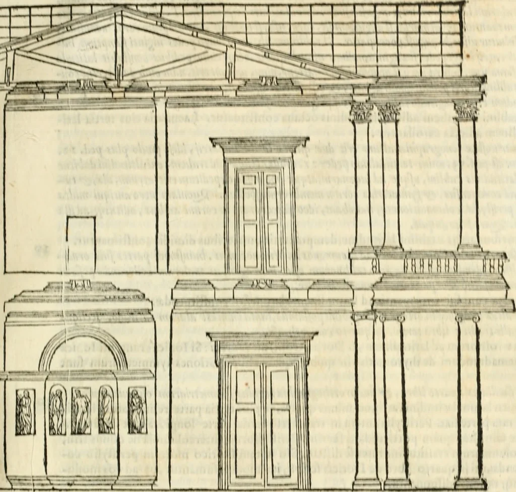 An illustration from M. Vitrvvii Pollionis De architectura libri decem, 1567, leaf 242