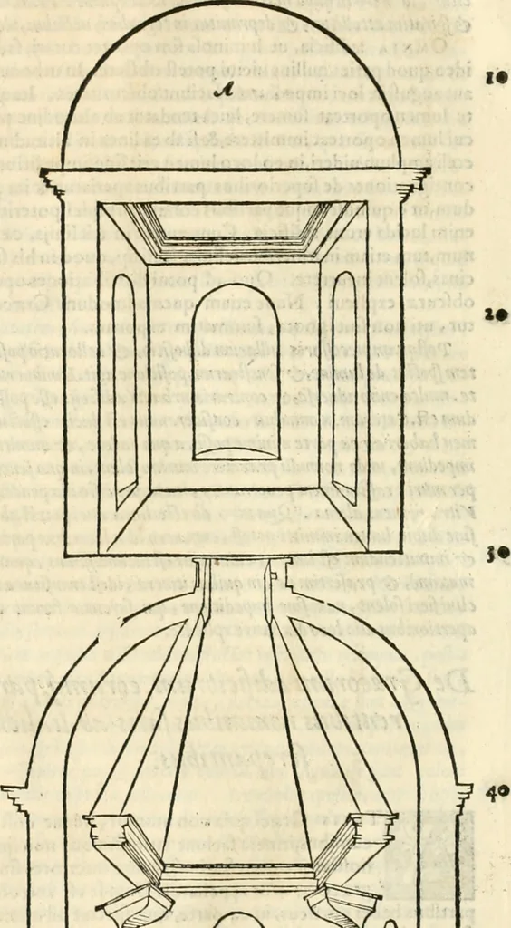An illustration from M. Vitrvvii Pollionis De architectura libri decem, 1567, leaf 249