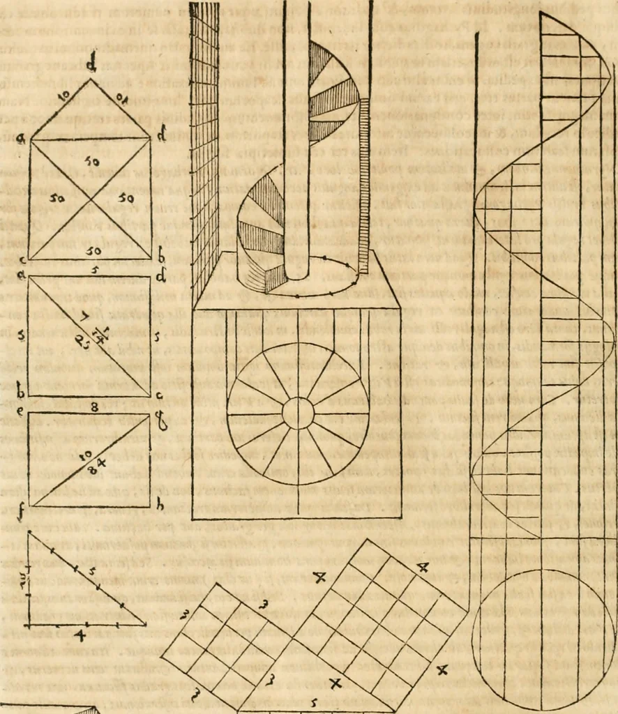 An illustration from M. Vitrvvii Pollionis De architectura libri decem, 1567, leaf 293