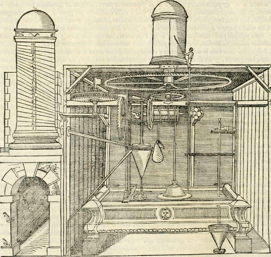 An illustration from M. Vitrvvii Pollionis De architectura libri decem, 1567, leaf 347
