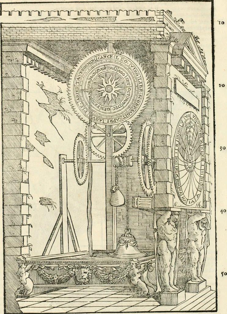 An illustration from M. Vitrvvii Pollionis De architectura libri decem, 1567, leaf 349