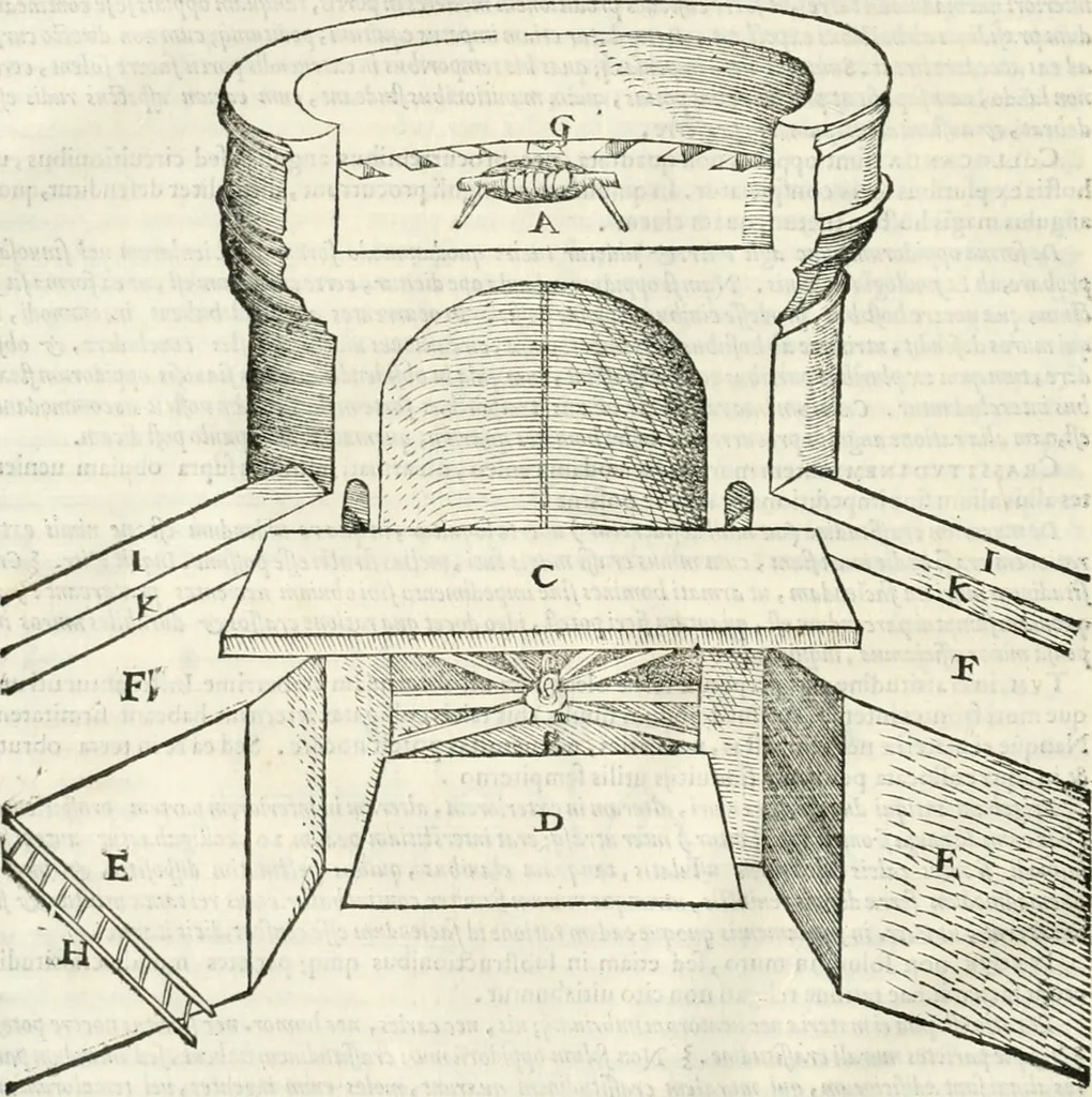 An illustration from M. Vitrvvii Pollionis De architectura libri decem, 1567, leaf 55