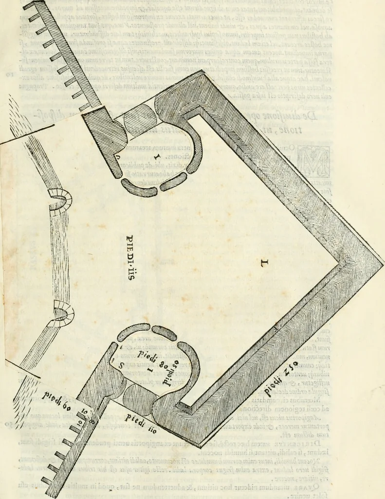 An illustration from M. Vitrvvii Pollionis De architectura libri decem, 1567, leaf 60
