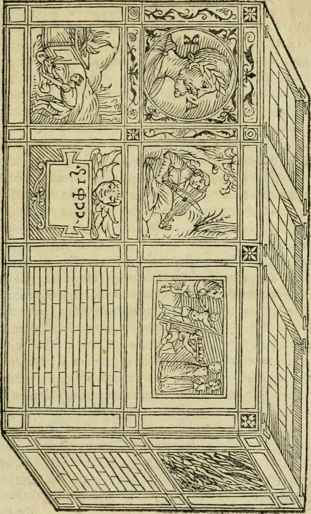 An illustration from M. Vitrvvii viri svae professionis pertissimi De architectvra libri decem, ad Avgvstum Cæsarem accuratiss. conscripsit & nvnc primvm in Germania qva potuit diligentia excusi, atq[ue] hinc inde schematibus non iniucundis exornati, 1543, leaf 110