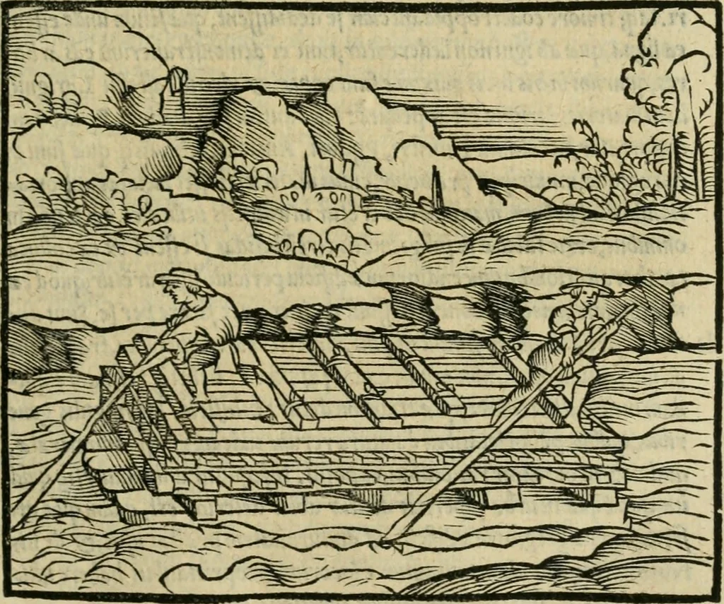 An illustration from M. Vitrvvii viri svae professionis pertissimi De architectvra libri decem, ad Avgvstum Cæsarem accuratiss. conscripsit & nvnc primvm in Germania qva potuit diligentia excusi, atq[ue] hinc inde schematibus non iniucundis exornati, 1543, leaf 120