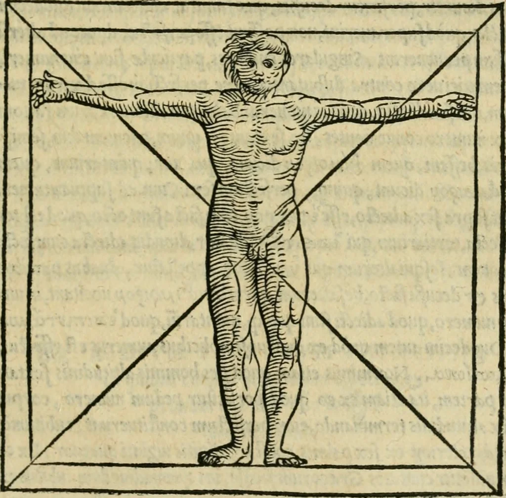 An illustration from M. Vitrvvii viri svae professionis pertissimi De architectvra libri decem, ad Avgvstum Cæsarem accuratiss. conscripsit & nvnc primvm in Germania qva potuit diligentia excusi, atq[ue] hinc inde schematibus non iniucundis exornati, 1543, leaf 126