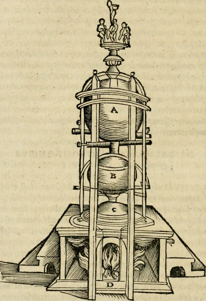 An illustration from M. Vitrvvii viri svae professionis pertissimi De architectvra libri decem, ad Avgvstum Cæsarem accuratiss. conscripsit & nvnc primvm in Germania qva potuit diligentia excusi, atq[ue] hinc inde schematibus non iniucundis exornati, 1543, leaf 189