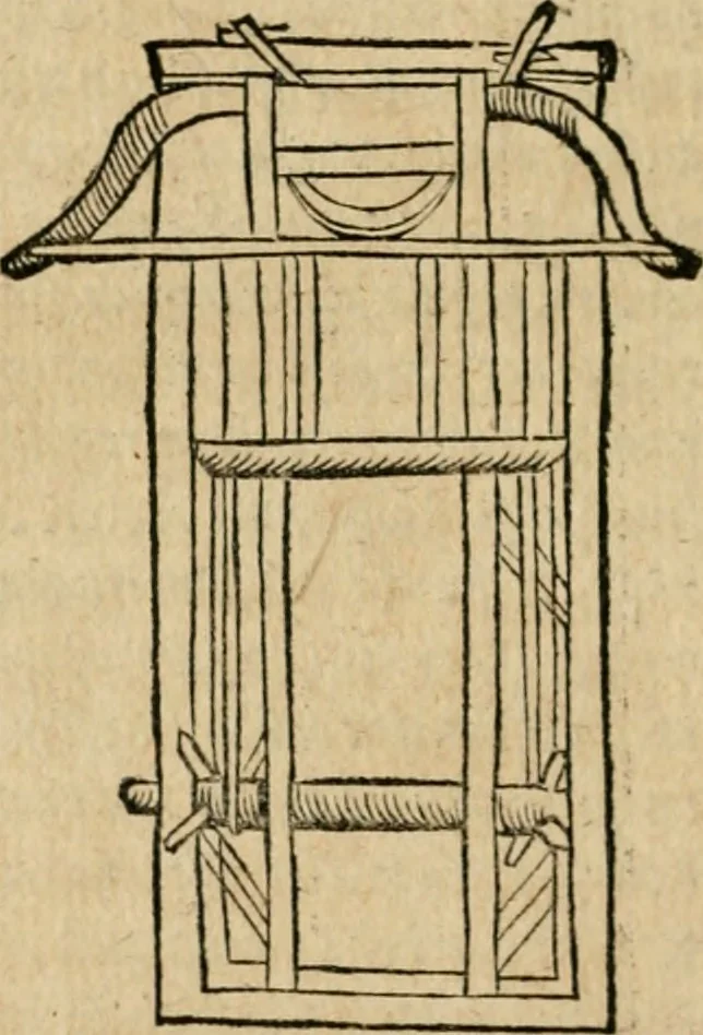 An illustration from M. Vitrvvii viri svae professionis pertissimi De architectvra libri decem, ad Avgvstum Cæsarem accuratiss. conscripsit & nvnc primvm in Germania qva potuit diligentia excusi, atq[ue] hinc inde schematibus non iniucundis exornati, 1543, leaf 307