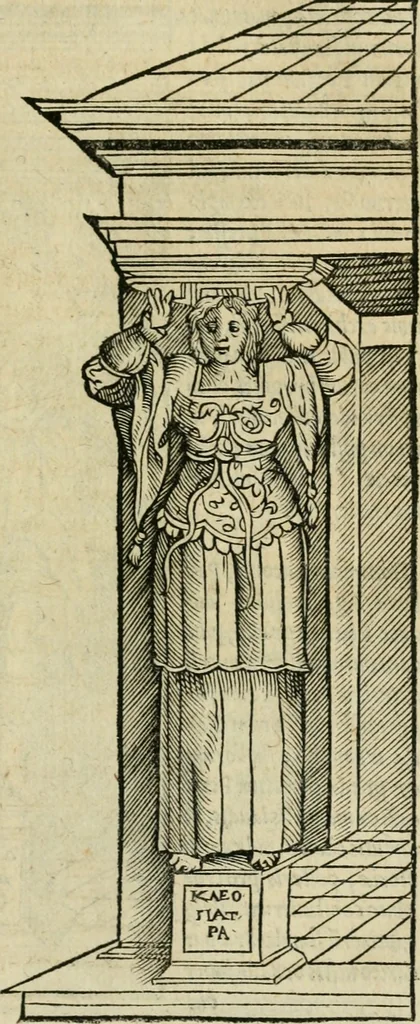 An illustration from M. Vitrvvii viri svae professionis pertissimi De architectvra libri decem, ad Avgvstum Cæsarem accuratiss. conscripsit & nvnc primvm in Germania qva potuit diligentia excusi, atq[ue] hinc inde schematibus non iniucundis exornati, 1543, leaf 58