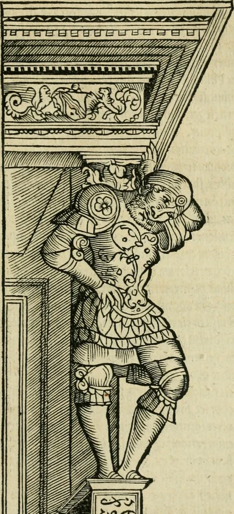 An illustration from M. Vitrvvii viri svae professionis pertissimi De architectvra libri decem, ad Avgvstum Cæsarem accuratiss. conscripsit & nvnc primvm in Germania qva potuit diligentia excusi, atq[ue] hinc inde schematibus non iniucundis exornati, 1543, leaf 60