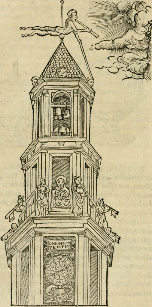 An illustration from M. Vitrvvii viri svae professionis pertissimi De architectvra libri decem, ad Avgvstum Cæsarem accuratiss. conscripsit & nvnc primvm in Germania qva potuit diligentia excusi, atq[ue] hinc inde schematibus non iniucundis exornati, 1543, leaf 79