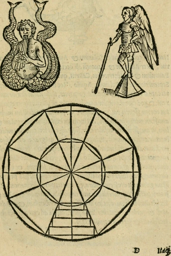 An illustration from M. Vitrvvii viri svae professionis pertissimi De architectvra libri decem, ad Avgvstum Cæsarem accuratiss. conscripsit & nvnc primvm in Germania qva potuit diligentia excusi, atq[ue] hinc inde schematibus non iniucundis exornati, 1543, leaf 80