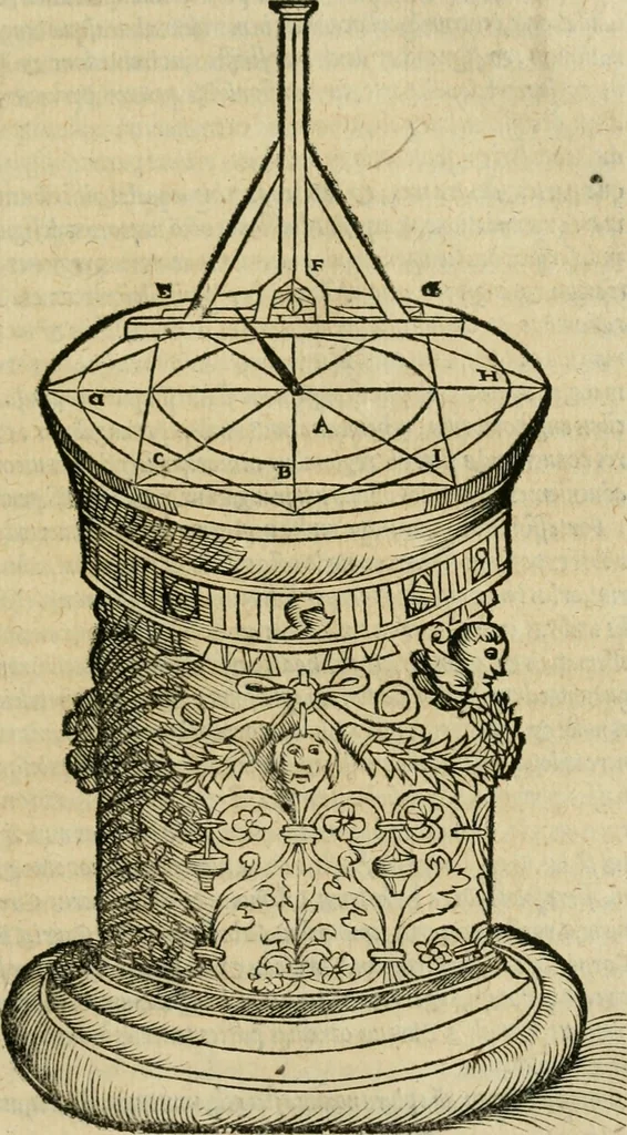 An illustration from M. Vitrvvii viri svae professionis pertissimi De architectvra libri decem, ad Avgvstum Cæsarem accuratiss. conscripsit & nvnc primvm in Germania qva potuit diligentia excusi, atq[ue] hinc inde schematibus non iniucundis exornati, 1543, leaf 82