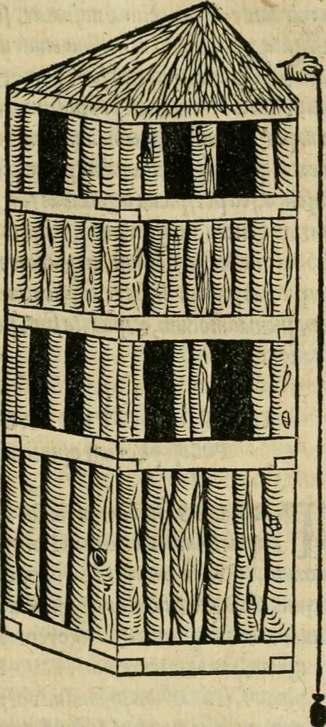 An illustration from M. Vitrvvii viri svae professionis pertissimi De architectvra libri decem, ad Avgvstum Cæsarem accuratiss. conscripsit & nvnc primvm in Germania qva potuit diligentia excusi, atq[ue] hinc inde schematibus non iniucundis exornati, 1543, leaf 92