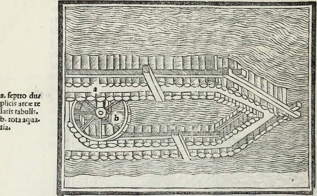 An illustration from M. Vitrvvivs per Iocvndvm solito castigatior factvs cvm figvris et tabvla vt iam legi et intelligi possit, 1511, leaf 123