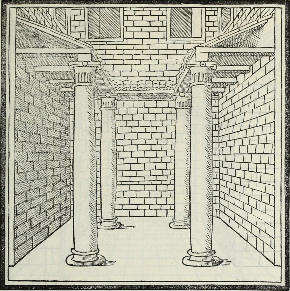 An illustration from M. Vitrvvivs per Iocvndvm solito castigatior factvs cvm figvris et tabvla vt iam legi et intelligi possit, 1511, leaf 132