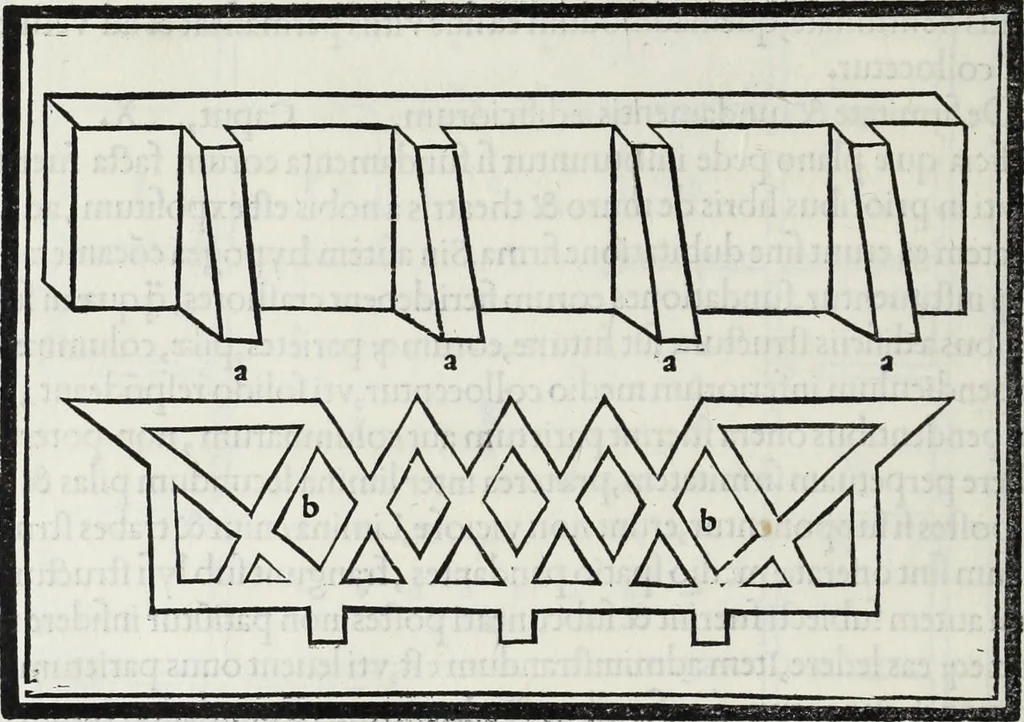 An illustration from M. Vitrvvivs per Iocvndvm solito castigatior factvs cvm figvris et tabvla vt iam legi et intelligi possit, 1511, leaf 145