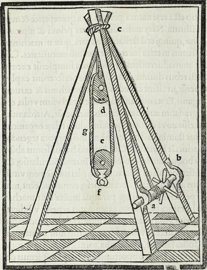 An illustration from M. Vitrvvivs per Iocvndvm solito castigatior factvs cvm figvris et tabvla vt iam legi et intelligi possit, 1511, leaf 201