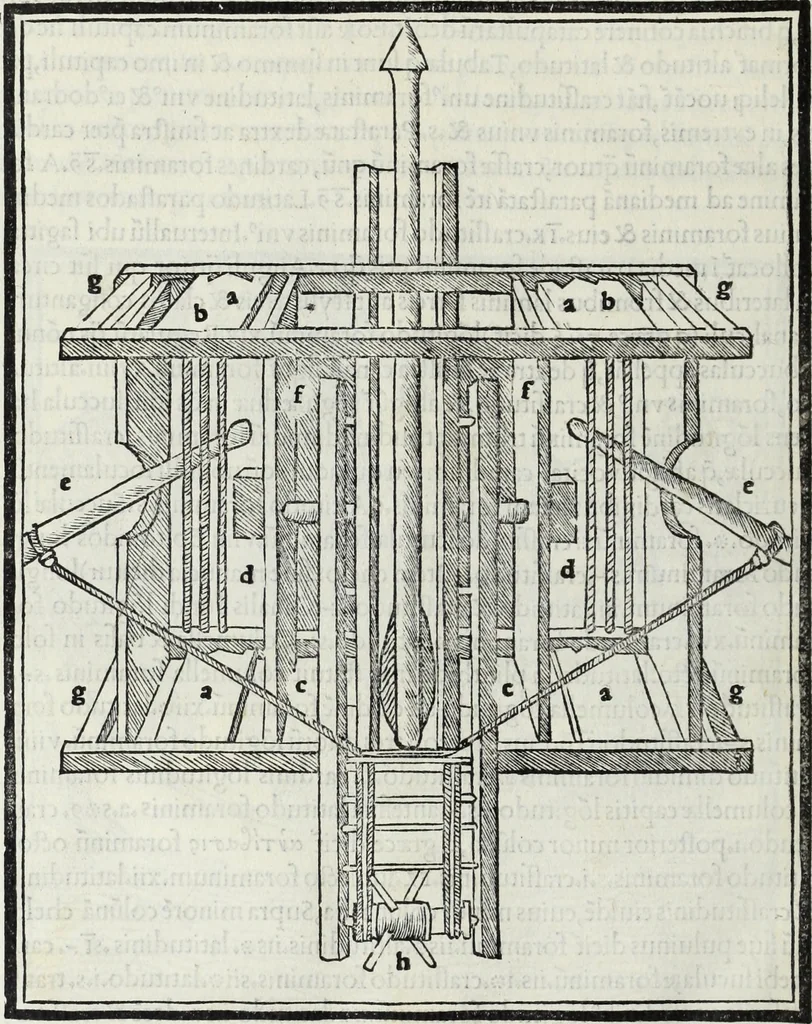 An illustration from M. Vitrvvivs per Iocvndvm solito castigatior factvs cvm figvris et tabvla vt iam legi et intelligi possit, 1511, leaf 221