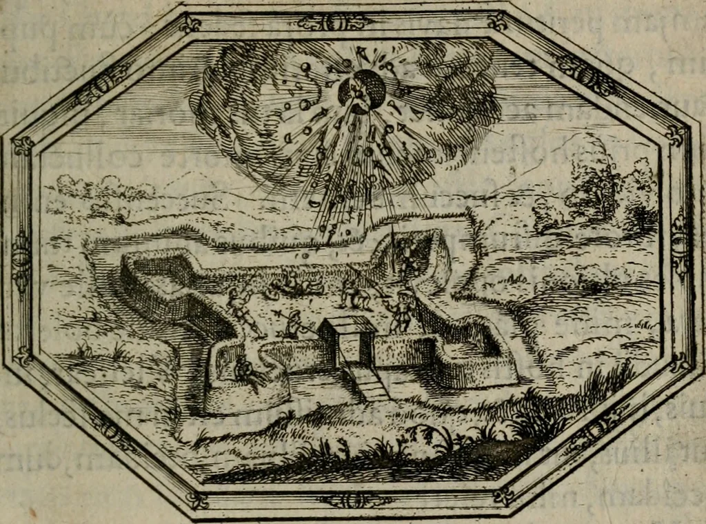 An illustration from Mvndi lapis lydivs, siue Vanitas per veritate falsi accusate & conuicta opera d. Antonii a Bvrgvndia .., 1639, leaf 142