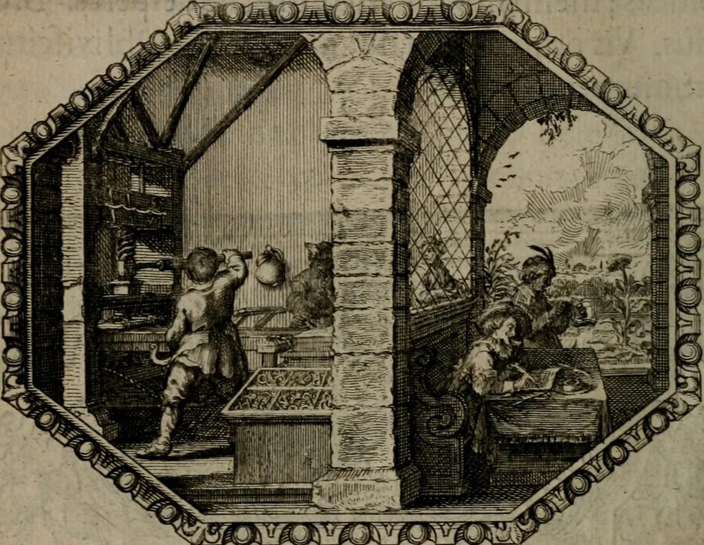 An illustration from Mvndi lapis lydivs, siue Vanitas per veritate falsi accusate & conuicta opera d. Antonii a Bvrgvndia .., 1639, leaf 15