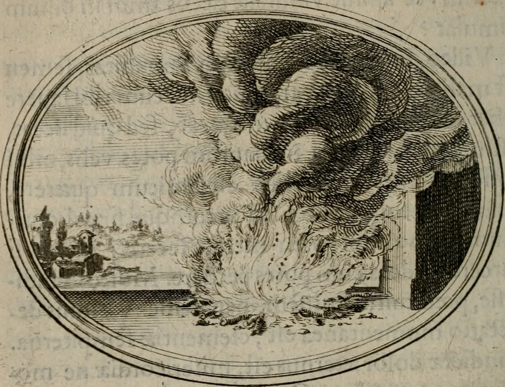 An illustration from Mvndi lapis lydivs, siue Vanitas per veritate falsi accusate & conuicta opera d. Antonii a Bvrgvndia .., 1639, leaf 153