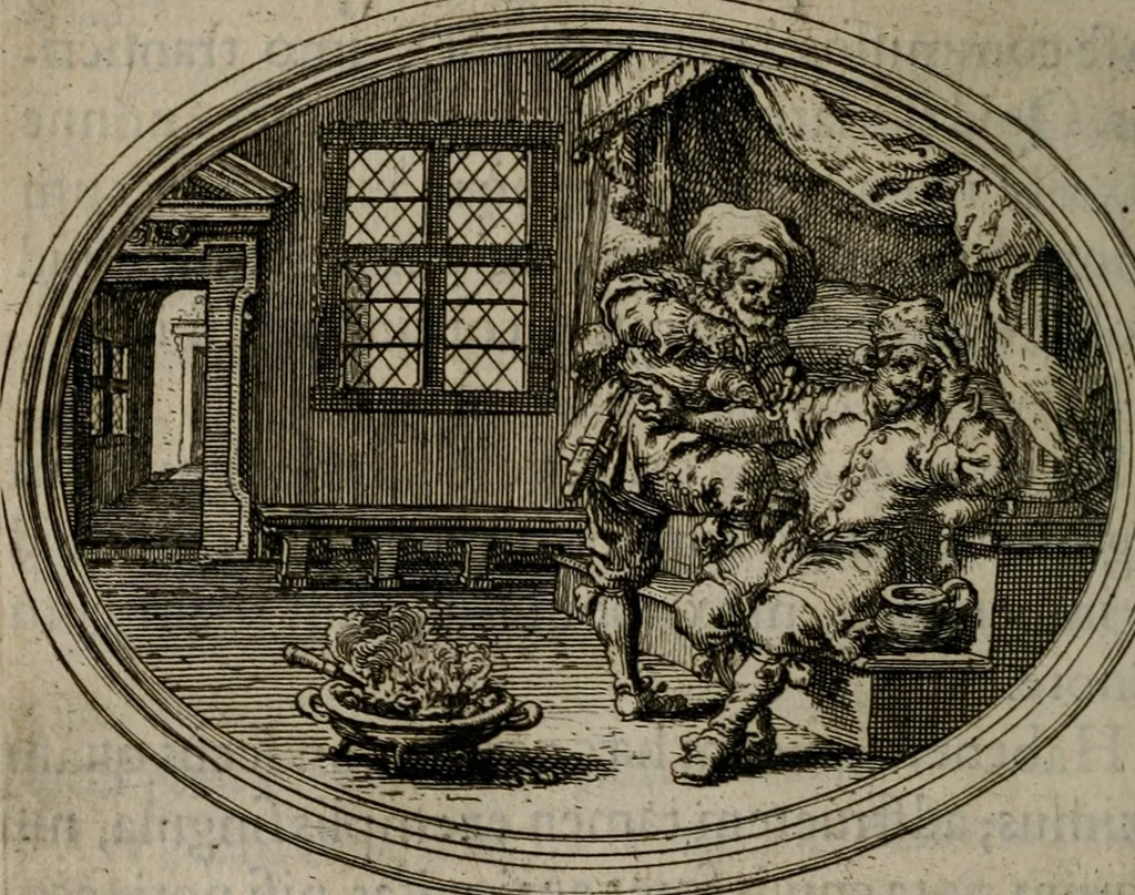 An illustration from Mvndi lapis lydivs, siue Vanitas per veritate falsi accusate & conuicta opera d. Antonii a Bvrgvndia .., 1639, leaf 185