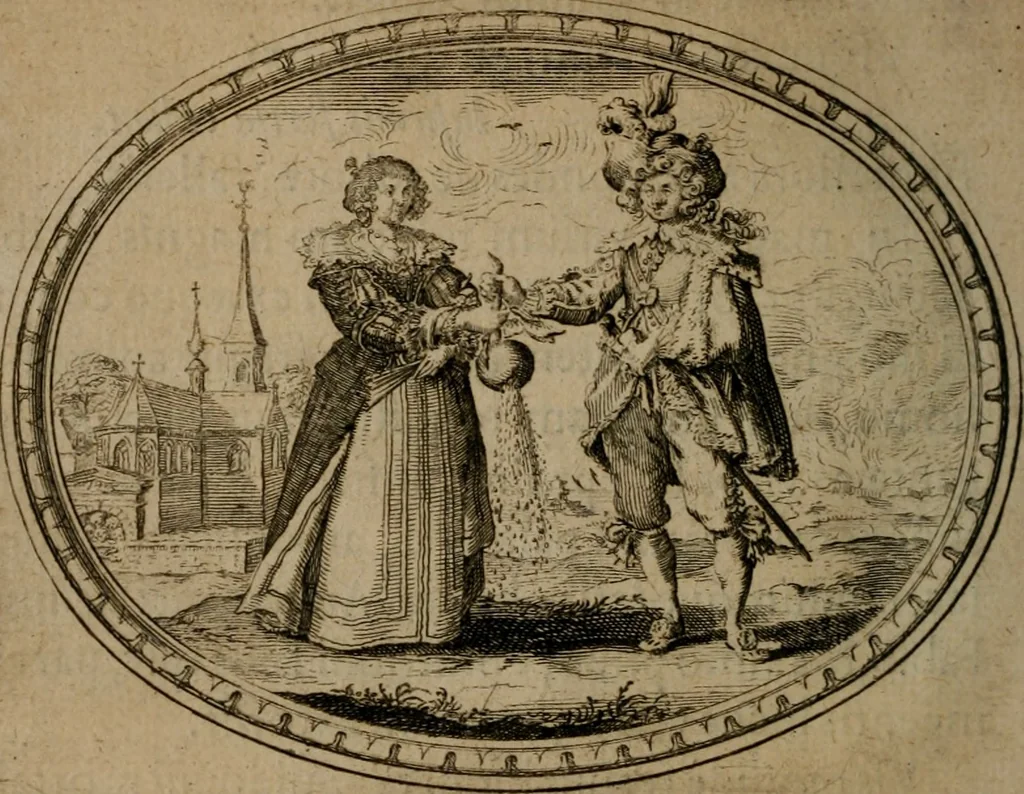 An illustration from Mvndi lapis lydivs, siue Vanitas per veritate falsi accusate & conuicta opera d. Antonii a Bvrgvndia .., 1639, leaf 25