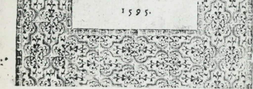 An illustration from A mvsicall consort of heavenly harmonie (compounded out of manie parts of musicke) called Churchyards charities, 1595, leaf 8