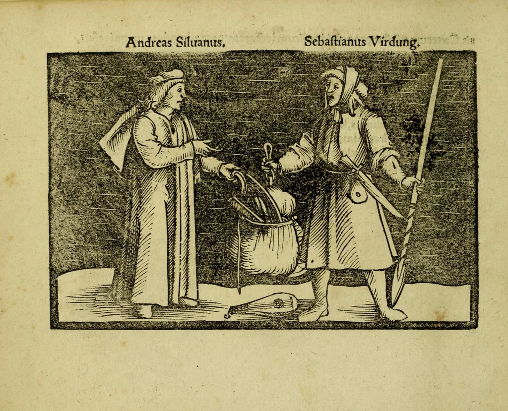 An illustration from Mvsvrgia ; seu praxis Mvsic©Œ, 1536, leaf 8
