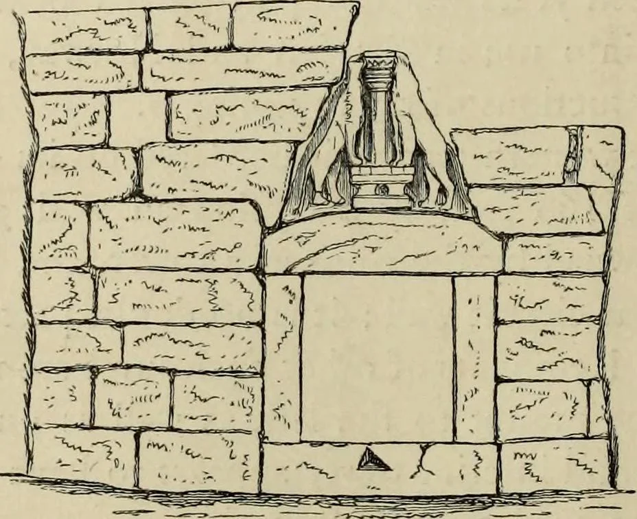 An illustration from Mycenae : a narrative of researches and discoveries at Mycenae and Tiryns, 1878, leaf 110