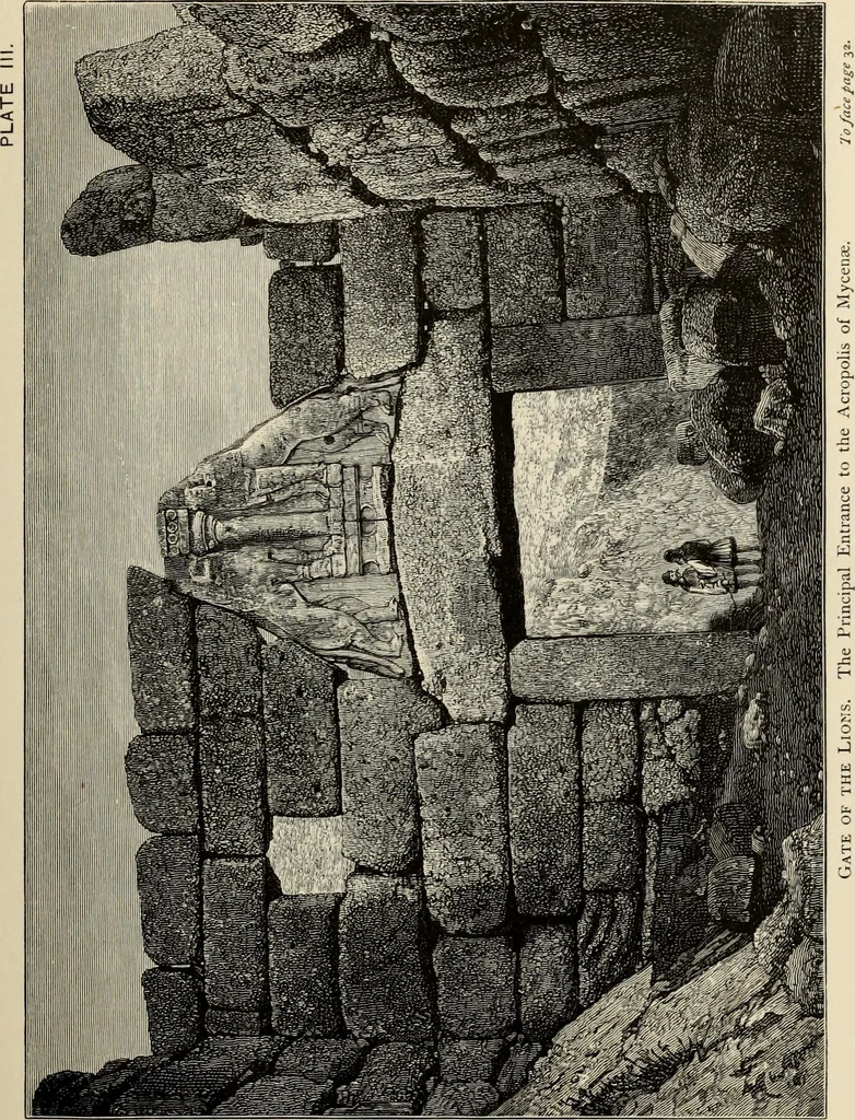 An illustration from Mycenae : a narrative of researches and discoveries at Mycenae and Tiryns, 1878, leaf 111