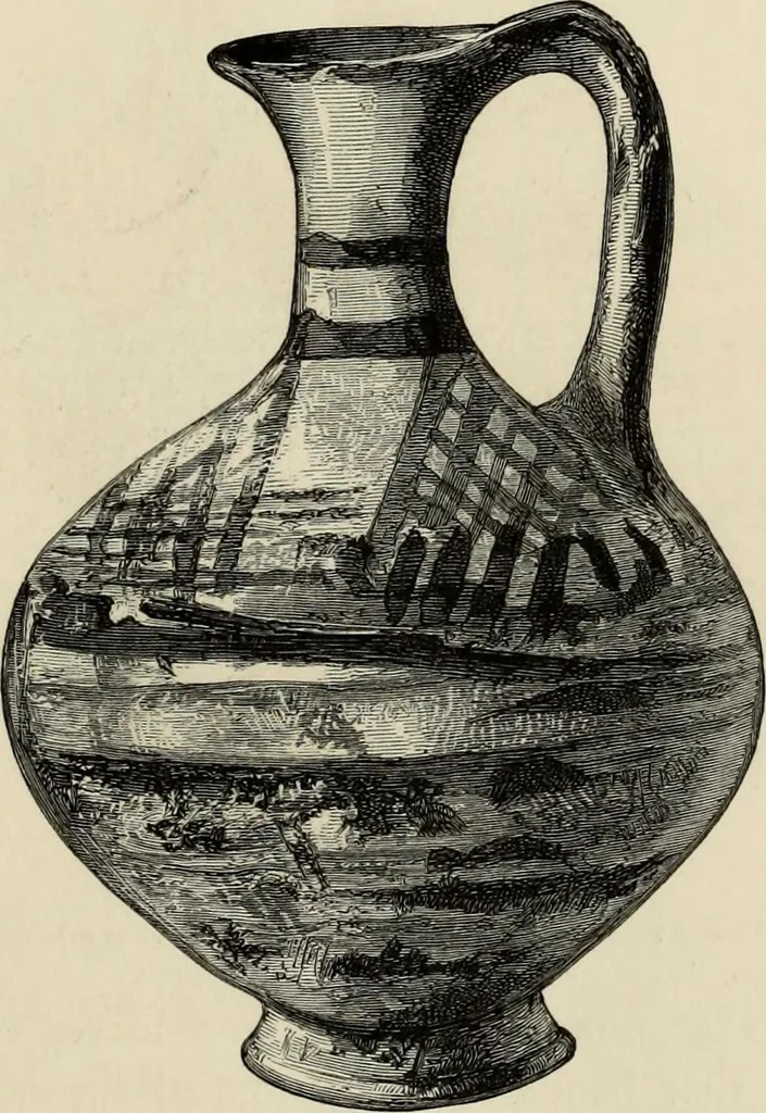 An illustration from Mycenae : a narrative of researches and discoveries at Mycenae and Tiryns, 1878, leaf 147
