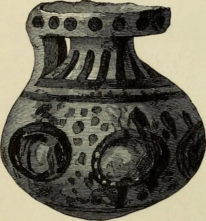 An illustration from Mycenae : a narrative of researches and discoveries at Mycenae and Tiryns, 1878, leaf 150
