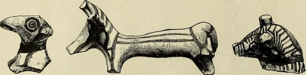 An illustration from Mycenae : a narrative of researches and discoveries at Mycenae and Tiryns, 1878, leaf 156