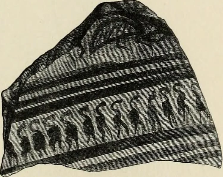 An illustration from Mycenae : a narrative of researches and discoveries at Mycenae and Tiryns, 1878, leaf 185