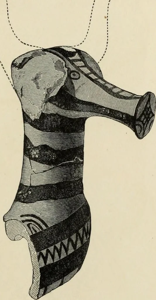 An illustration from Mycenae : a narrative of researches and discoveries at Mycenae and Tiryns, 1878, leaf 187