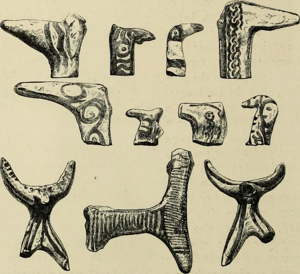 An illustration from Mycenae : a narrative of researches and discoveries at Mycenae and Tiryns, 1878, leaf 188
